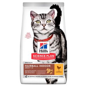 Hill's Science Plan Hairball Indoor - Croquettes pour Chat Adulte