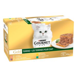 Gold Les Terrines pour chat avec des légumes 4x85 g​