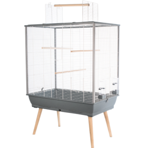 CAGE NEO JILI OISEAUX GRIS H80