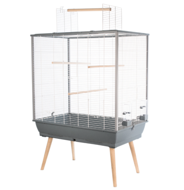 CAGE NEO JILI OISEAUX GRIS H80