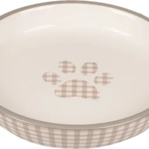 GAMELLE CERAMIQUE MYLO ROND BEIGE BLANC